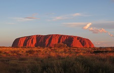 Coucher de soleil  Uluru