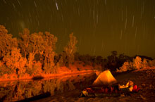 Campement, Katherine Gorge, Territoire du Nord Campement, Katherine Gorge, Territoire du Nord