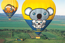 Montgolfière, Atherton Tablelands, Queensland, Australie