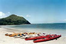 Kayak de Mer, Fitzroy Island, Queensland, Australie Kayak de Mer, Fitzroy Island, Queensland, Australie