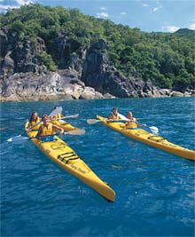 Kayak de Mer, Fitzroy Island, Queensland, Australie Kayak de Mer, Fitzroy Island, Queensland, Australie