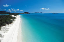 Whitehaven Beach, les Iles Whitsundays, Queensland, Australie Whitehaven Beach, les Iles Whitsundays, Queensland, Australie